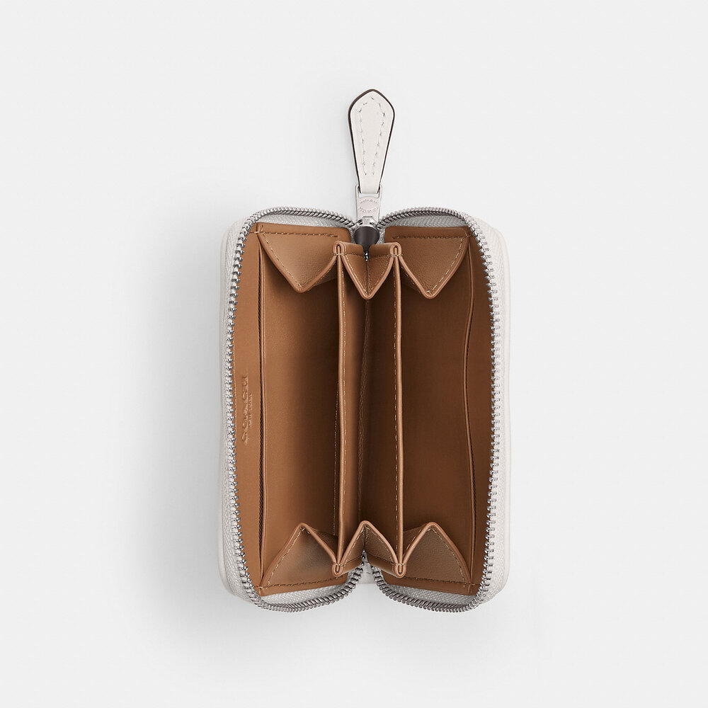 Essential Small Zip Around Card Case In Signature Jacquard - Picture 3 of 6